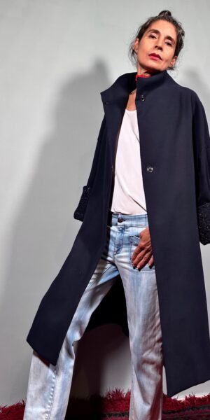 CAPPOTTO IN CASHMERE BLU